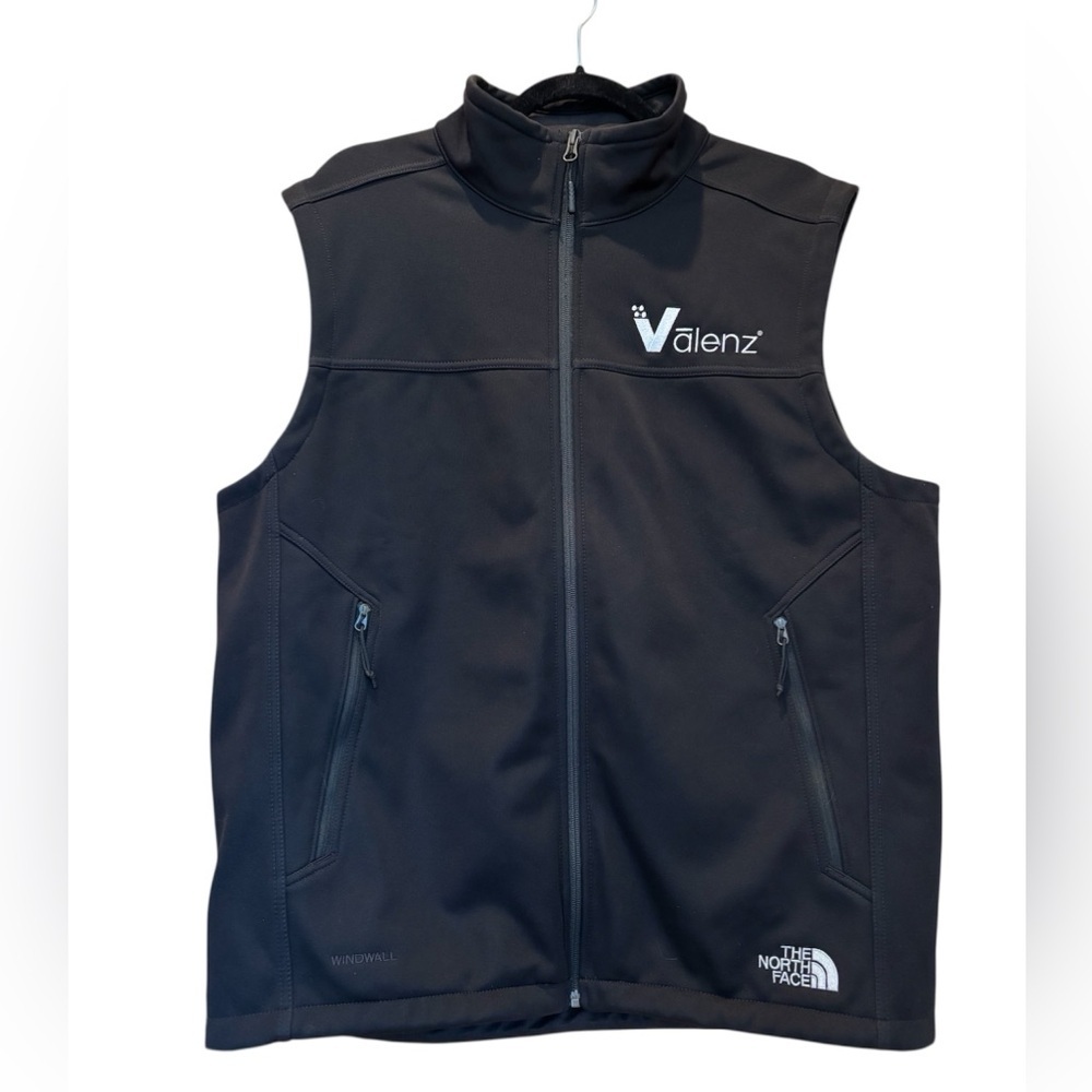 North Face Men’s Windwall Vest Black White Embroidered Size Large
